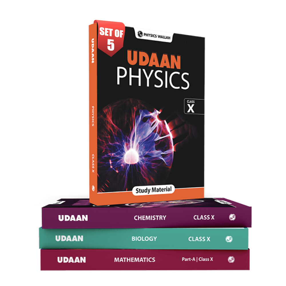 UDAAN for Class 10th Physics, Chemistry, Mathematics Part A & B, Biology (2024 Edition) Combo Set of 5 Books