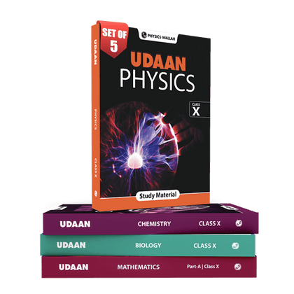 UDAAN for Class 10th Physics, Chemistry, Mathematics Part A & B, Biology (2024 Edition) Combo Set of 5 Books