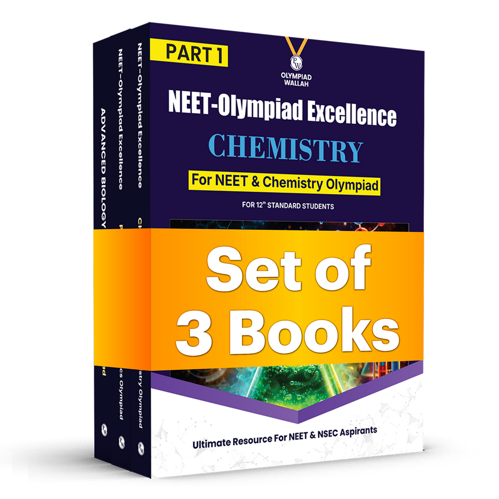 Excellence For NEET & Olympiad Class 12 Part-1 Physics, Chemistry, Biology Modules with Solutions Combo Set of 3 Books (2026 Edition)