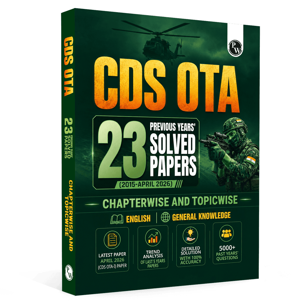CDS OTA Book 2026 - 23 Previous Year Question Papers (Till April 2026) PYQ | Chapterwise & Topicwise 5000+ PYQs with Detailed Solutions | Covered English & General Knowledge