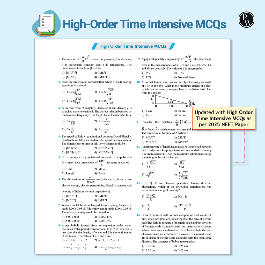 Objective NCERT Punch 4.0 Physics For NEET 2026 By Dr. Manish Raj (MR Sir) l Updated with High Order Time Intensive MCQs and AIIMS PYQs As Per 2025 NEET Paper