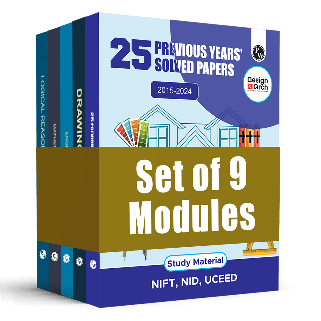 Design & Architecture Modules and 25 Previous Years' Solved Papers (2015 - 2024) Combo Set of 9 Books For Exams 2026
