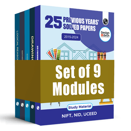 Design & Architecture Modules and 25 Previous Years' Solved Papers (2015 - 2024) Combo Set of 9 Books For Exams 2026