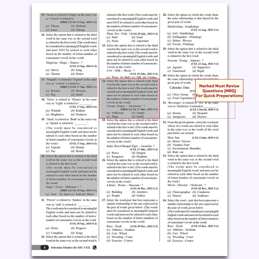 PW Selection Mantra For SSC CGL Tier 1 & 2 Exams 2026-27 | 8250+ PYQs Till Jan 2026 l Chapterwise & Typewise Questions | Reasoning, General Awareness, Maths, English & 15 Online CBT Tests