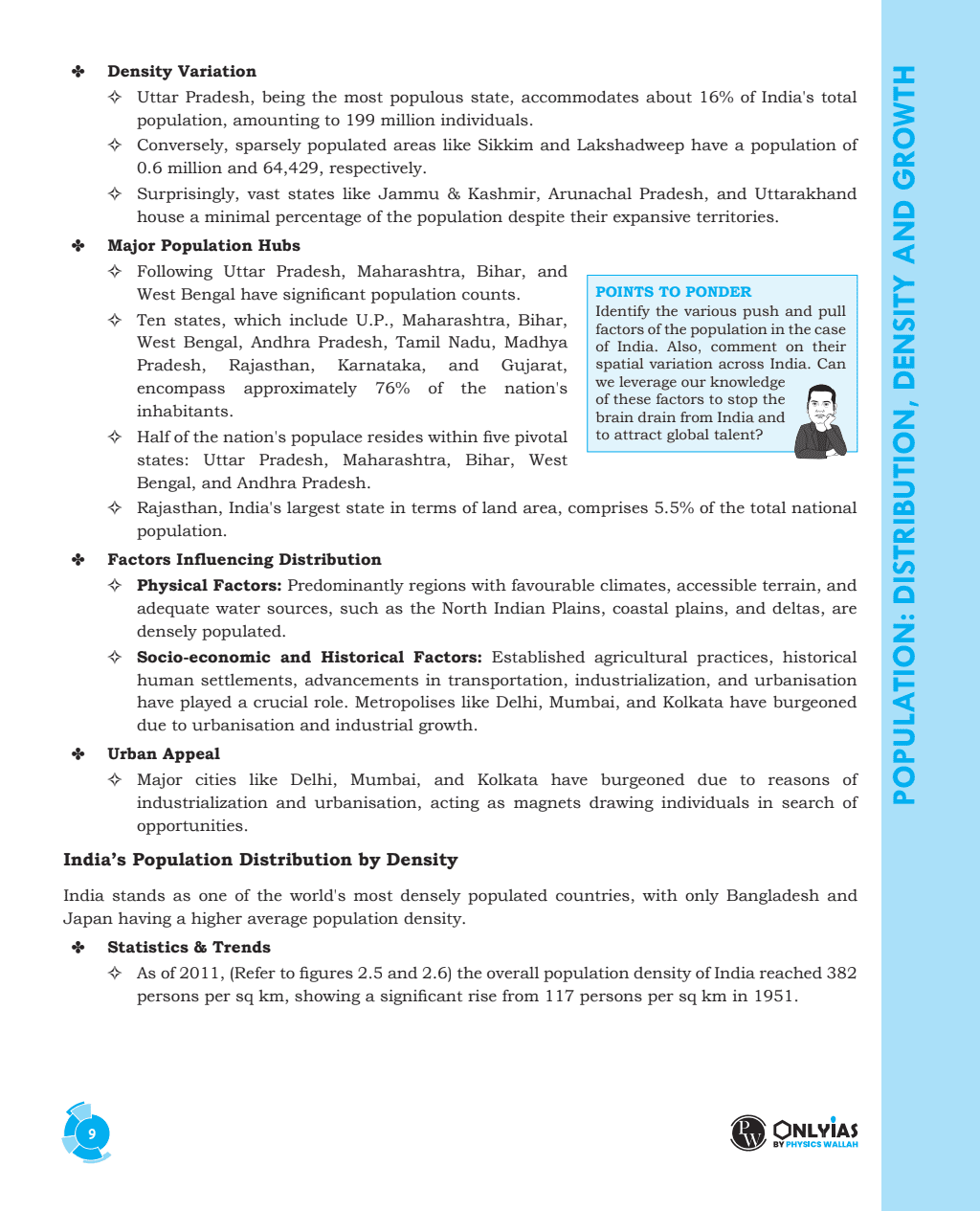 Summary of NCERT Book Human Geography | Thinking points in and as 'Points to Ponder' | Intensive Use of Maps, Diagrams, and Flowcharts | Subject-Specific Workbooks for Practice