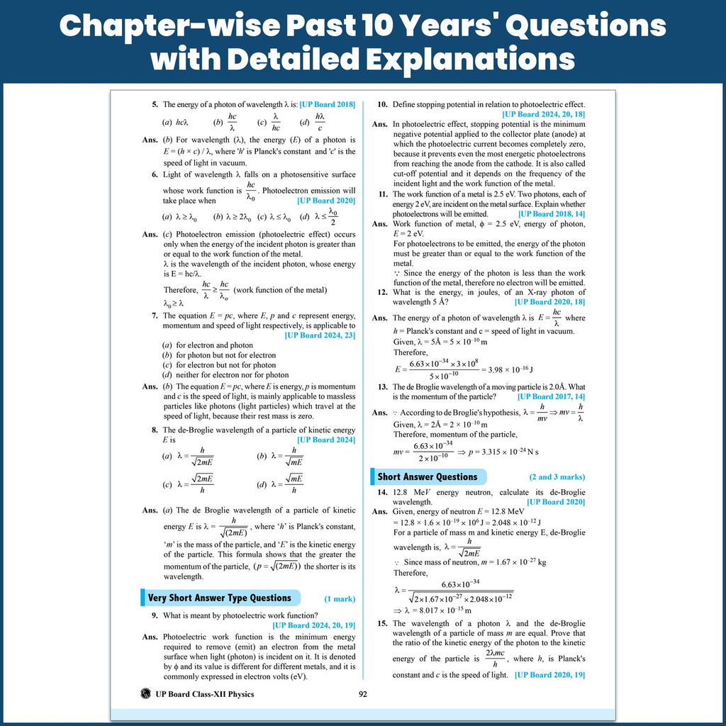 UP Board Class 12 Question Bank Physics Guru Mantra By Dhananjay Sir For 2026-27 Exam | NEP 2020 | Chapter-wise Mind Maps with Previous Year Questions, NCERT Exemplar & Model Papers