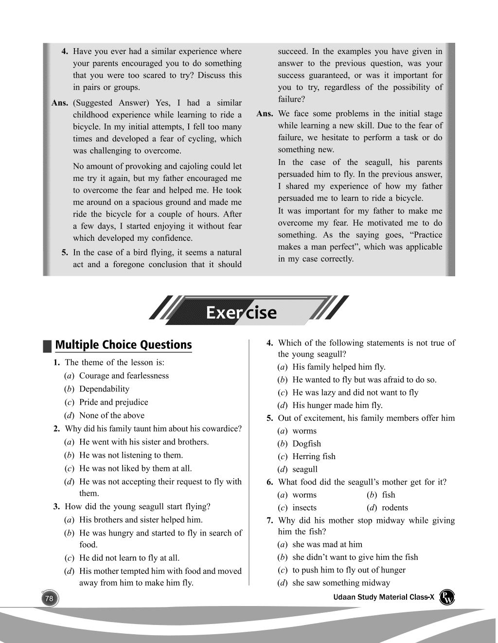 Udaan for Class 10th English