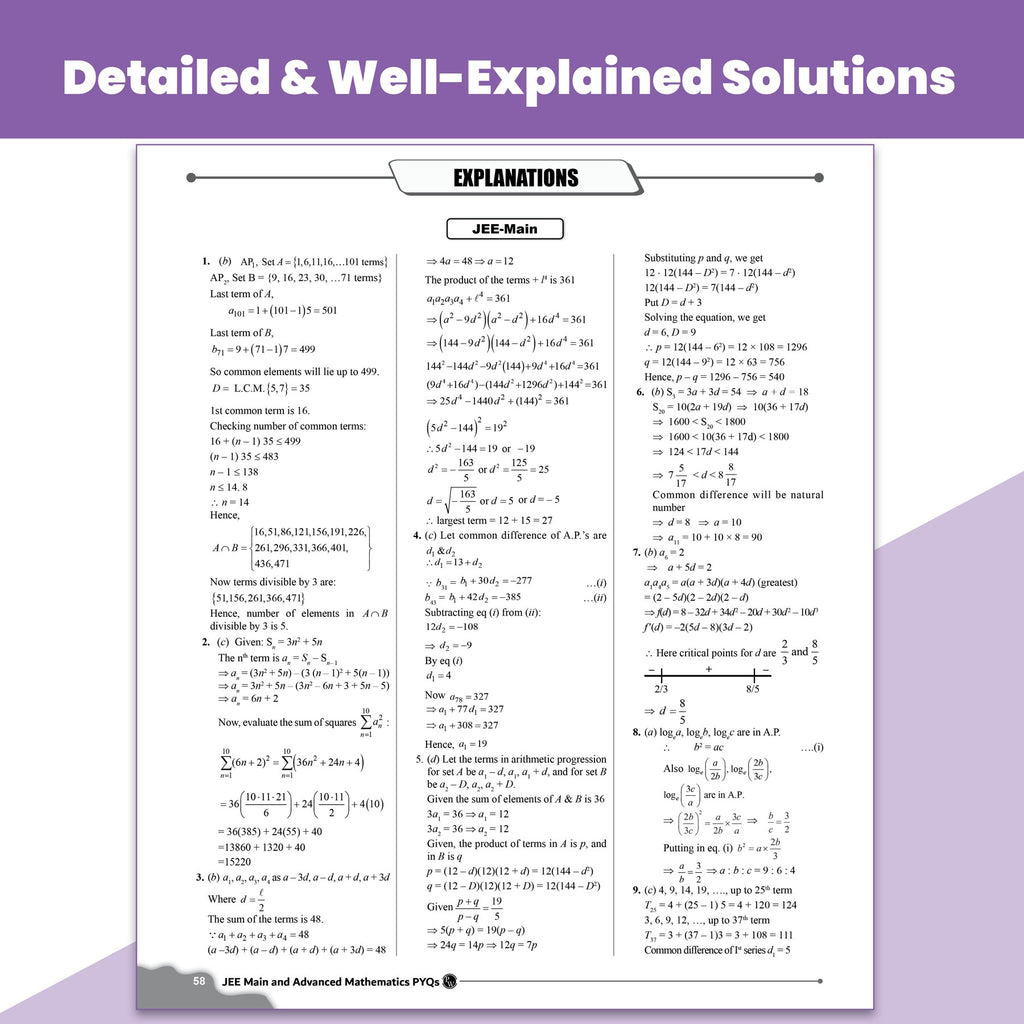 JEE Advanced 49 Years (2026-1978) with JEE Main 162 Sets Maths PYQs (2026-2019) | Chapterwise and Topicwise Solved Papers For JEE Main & Advanced 2027 Exams