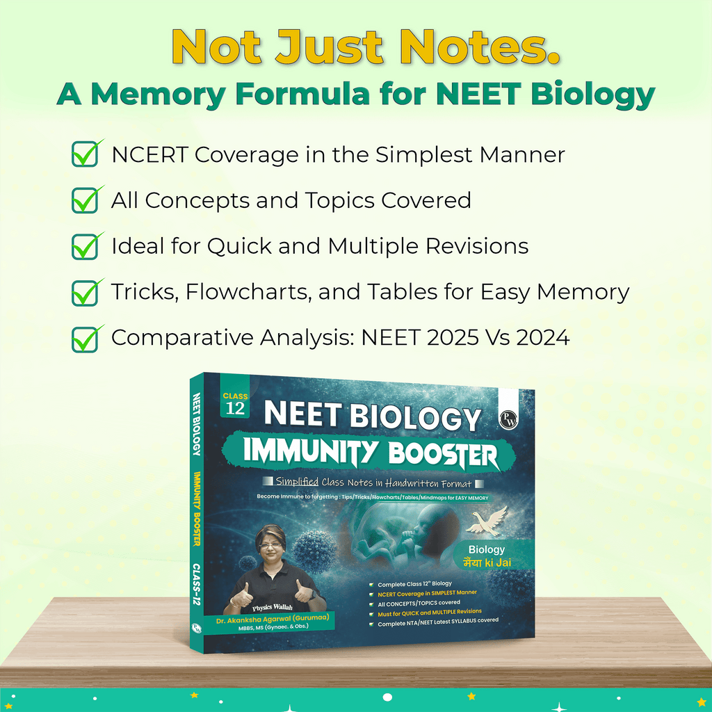 NEET Biology Immunity Booster Class 12 By Dr. Akanksha Agarwal (Gurumaa) For 2026 Exam | Handwritten Notes | NCERT Based Concepts, PYQs, Tips, Tricks, Flowcharts, Mind Maps & Quick Revision
