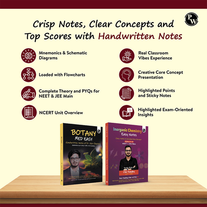 Botany Med Easy Dr. Vipin Sharma and Easy Handwritten Notes Inorganic Chemistry By Om Pandey Combo Set of 2 Books For NEET and Board Exams 2025-26
