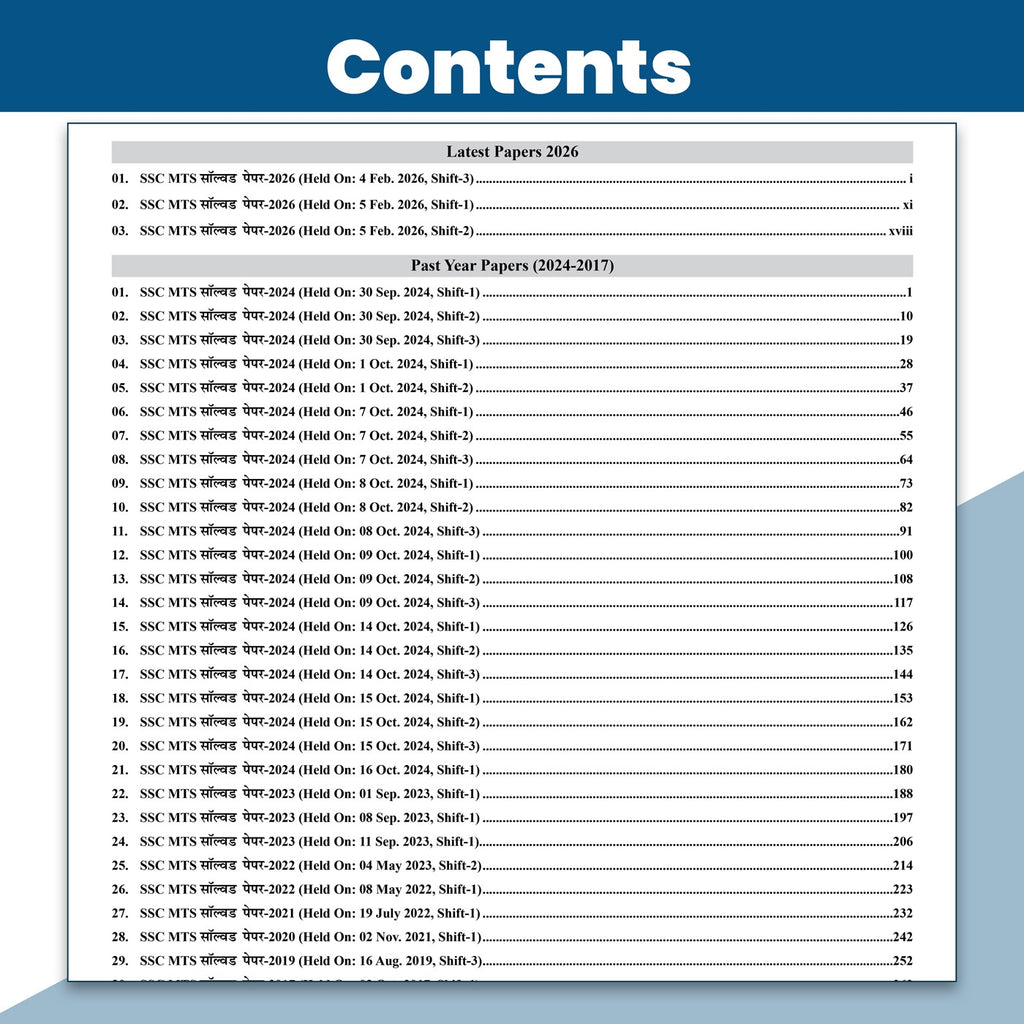 PW SSC MTS PYQ Hindi Book 2026 | 33 Yearwise Previous Year Papers PYQ Hindi Edition (2026-2017) Multi Tasking (Non Technical) Staff & Havaldar | 15 Online Mock Tests Exam