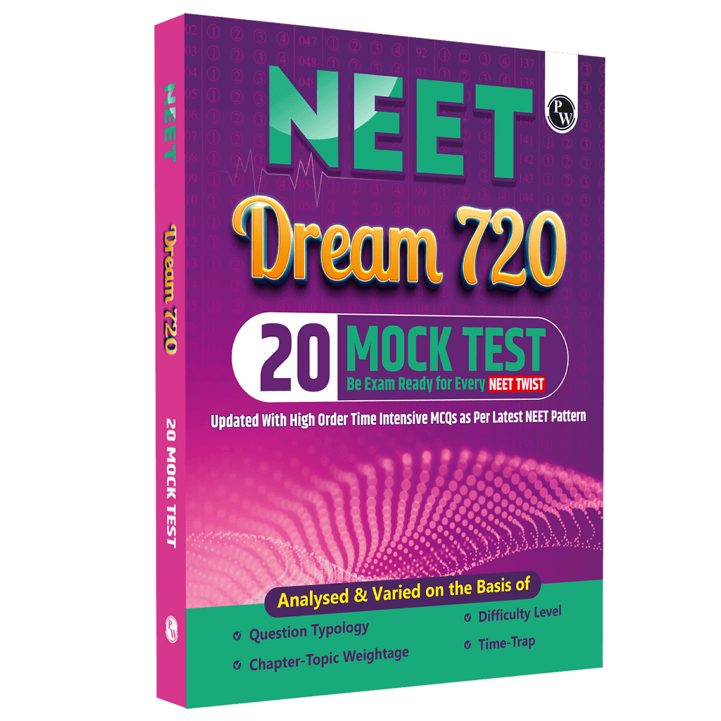 20 NEET Dream 720 Mock Tests For 2026 Exams | Full Syllabus Tests of Physics, Chemistry & Biology | Latest Pattern NEET Solved Mocks Papers with High Order Time Intensive MCQs
