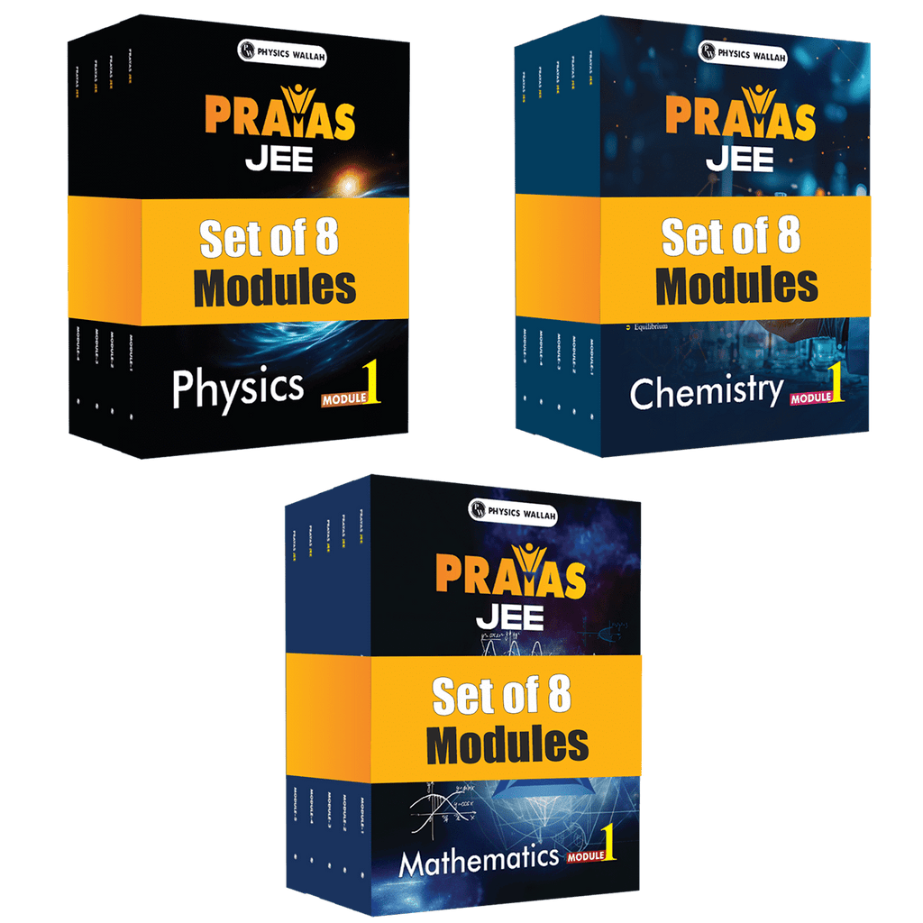 Batch Infinity Prayas For JEE Main & Advanced Droppers Physics, Chemistry and Mathematics Modules with Solutions Combo Set of 24 Books (2025 Edition)