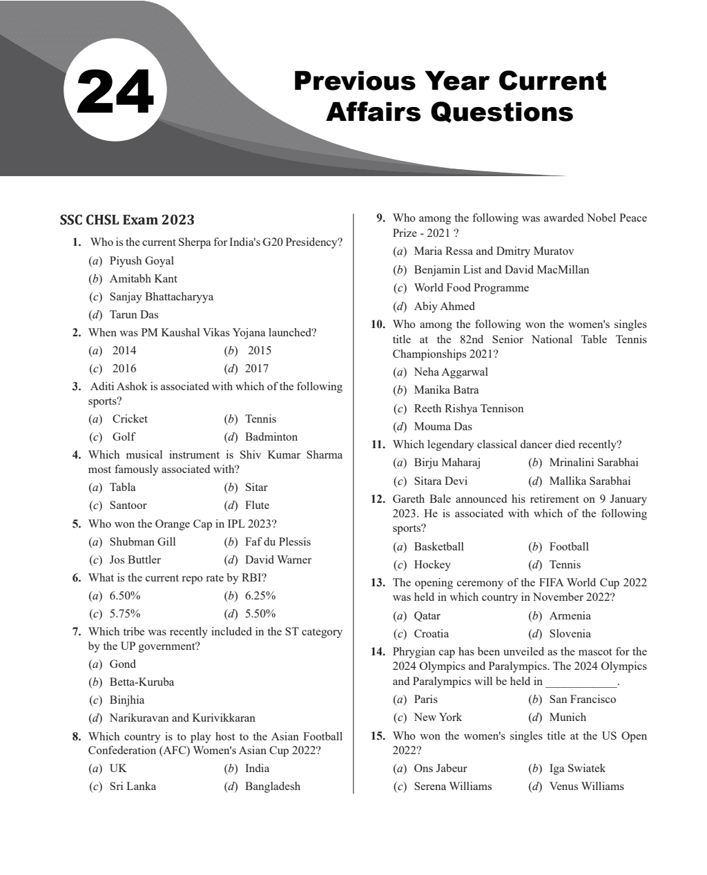 Half Yearly Current Affairs Vol 2 July to December 2023 English Edition for SSC, Banking, Teaching, Defence and Other Competitive Exams