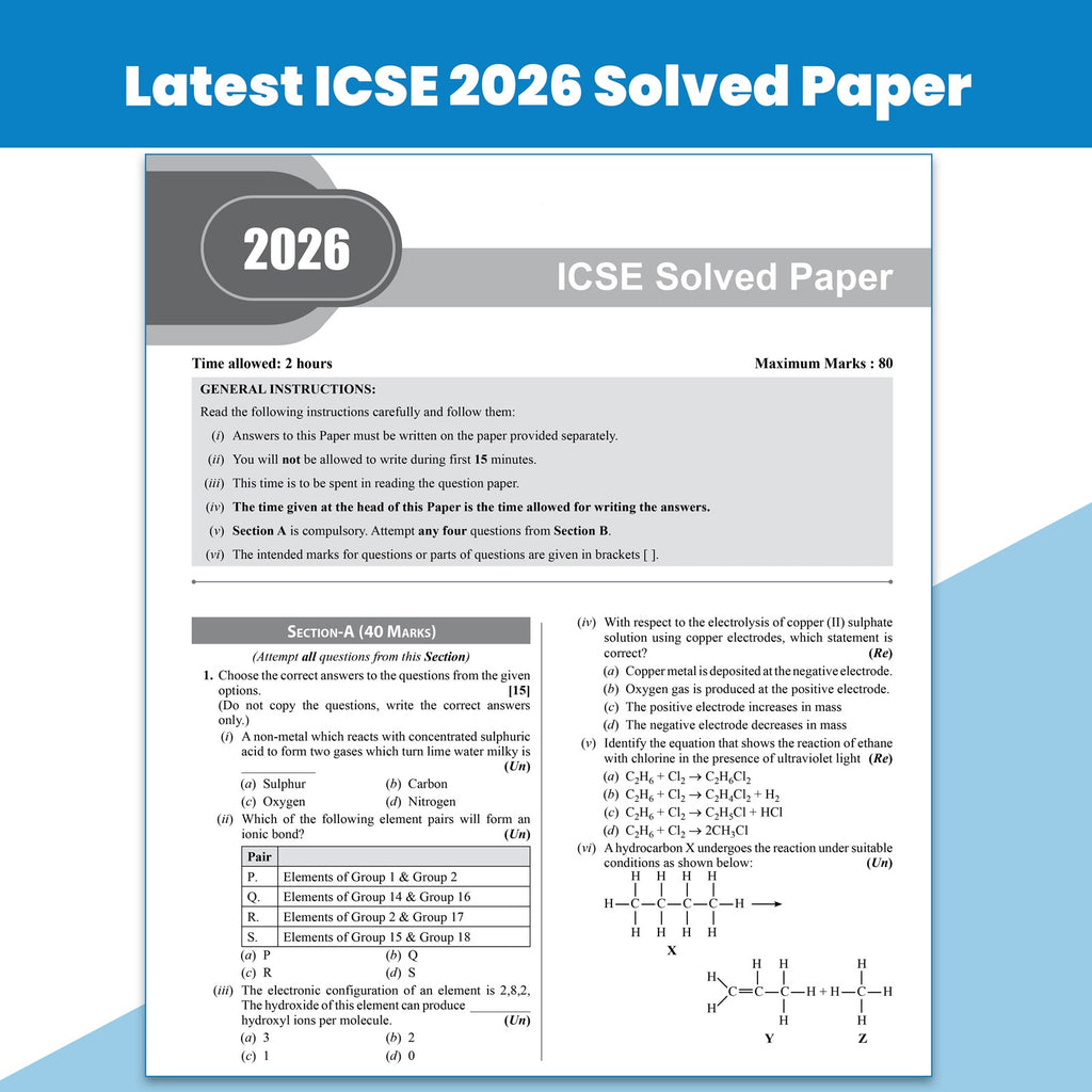PW ICSE Class 10 Question & Concept Bank Chemistry for 2027 | Chapterwise & Topicwise By Sanya Mam & Sunil Sir | Solved PYQs | 40% Competency & Application Based Practice Questions