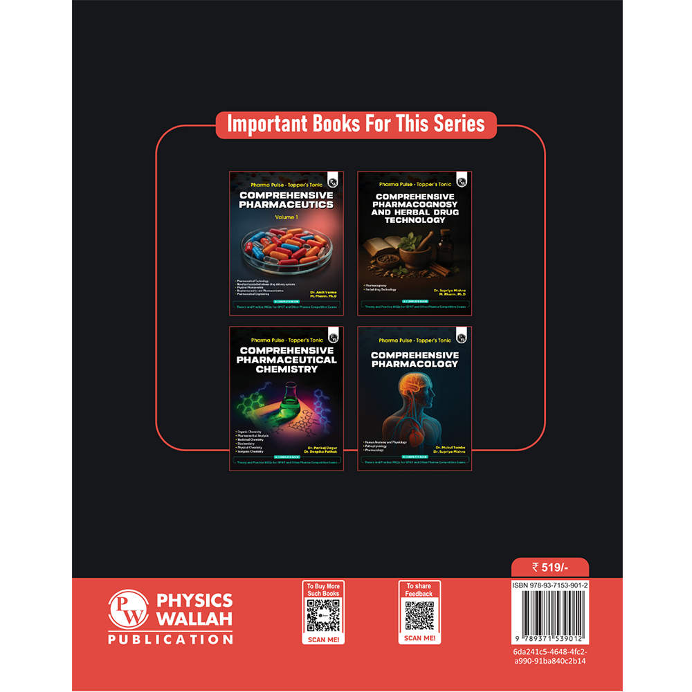 Pharma Pulse – Topper’s Tonic Comprehensive Pharmaceutics Volume 2 By Dr. Amit Verma | Theory and Practice MCQs for GPAT and Other Pharma Competitive Exam