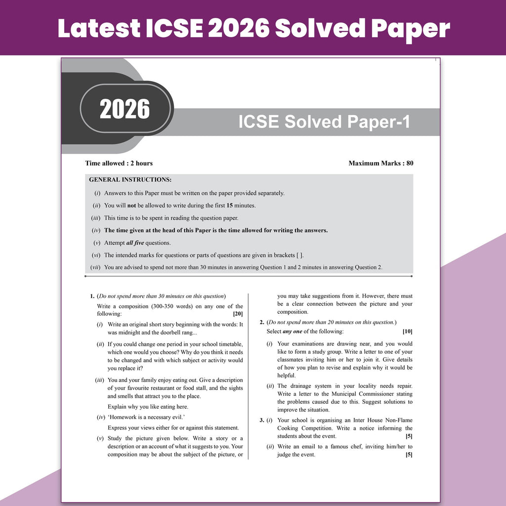 PW ICSE Class 10 Question & Concept Bank English Paper 1 (Language) for 2027 Exam | Chapterwise & Topicwise By Nupur Sharma | Reading, Writing & Grammar Skills | Important Practice Questions