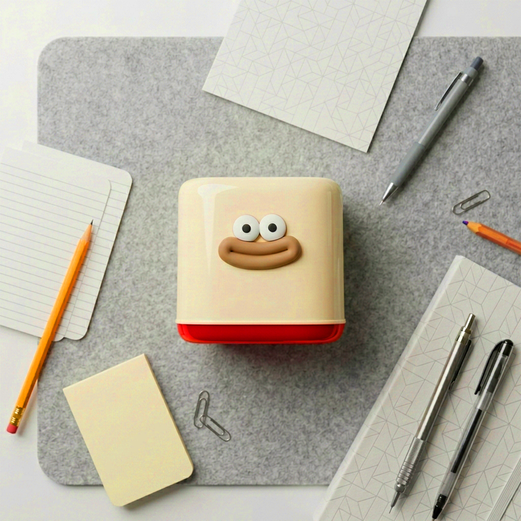 Study Desk Organizer | Writing Essentials Holder & Pen Stand for Students (Eyes)