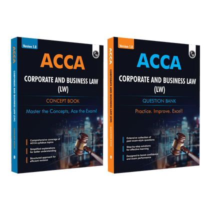 ACCA Corporate and Business Law (LW) Concept Book + Question Bank Combo Set of 2 Modules