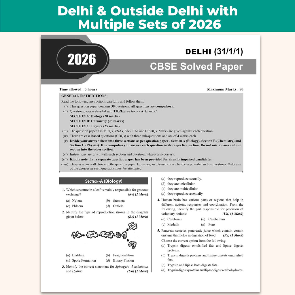 CBSE Class 10 PYQs Last 10 Years and Competency Based Questions Book (Set of 2) For 2027 Board Exams | Delhi & Outside Delhi with Multiple Sets of 2026 | 1500+ Real Life Applications Based Questions