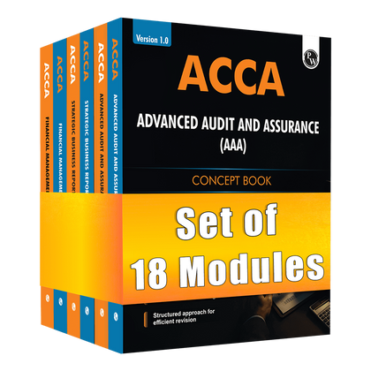 ACCA Exemption Support Combo Skills + Professional Complete Set of 18 Modules