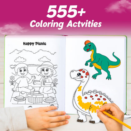 555 Coloring Book for Kids 2 to 5 Years | 30 + Themes for Crayons, Pencil, Coloring, Painting, Sketch Book & Drawing Book | Jumbo Colouring Book, Screen Free Activities & Thoughtful Gifts for Kids