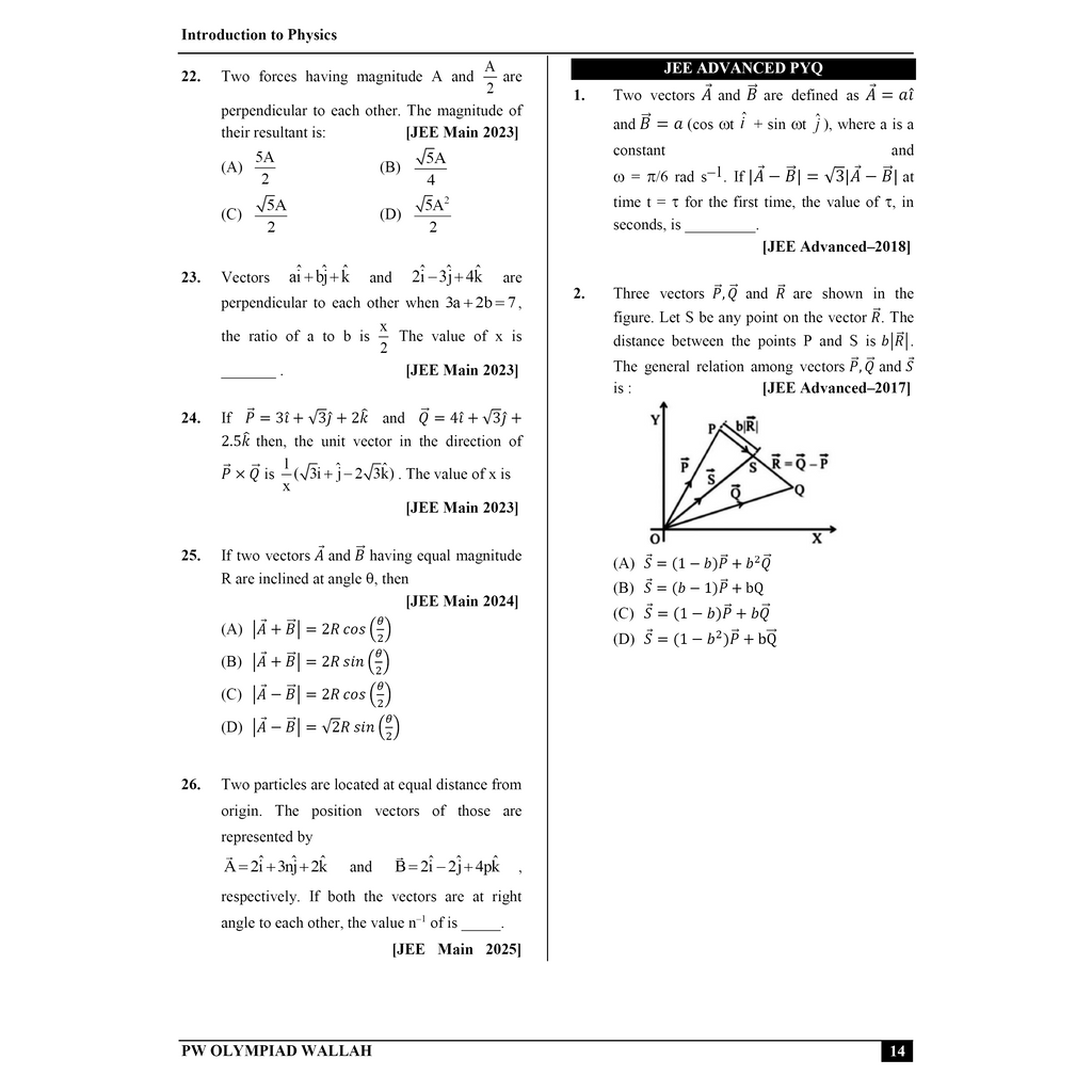 Olympiad Wallah NSEP Class 11 Advanced Physics (Part 1) For 2026 | For NSEP, JEE, INPhO & IPhO Exam | Expert Crafted Content | PYQ, Practice Questions, Detailed Solutions