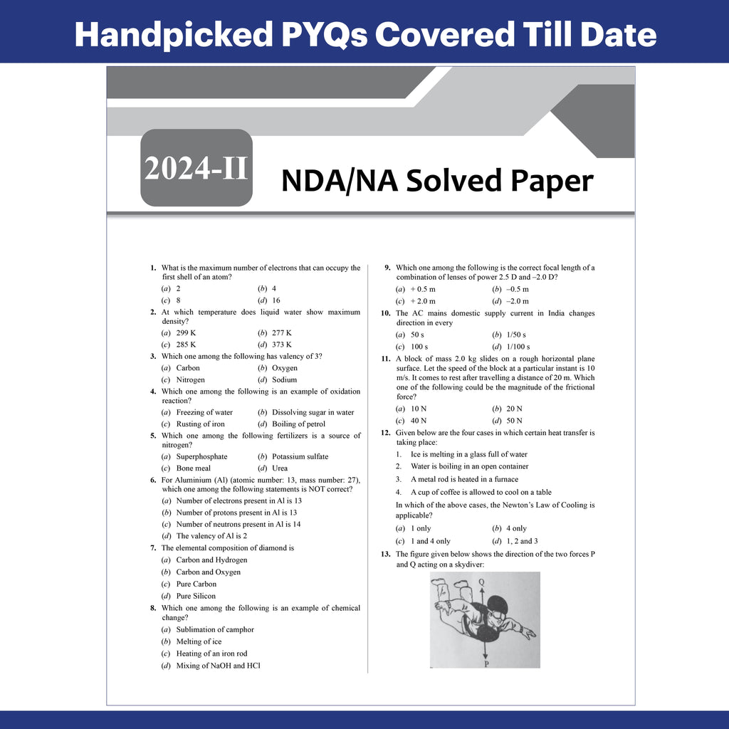 Shaurya NDA Book 2027 – NDA/NA General Knowledge | Latest 2026 Solved Paper | Geography, History, Economics, Political Science | Chapterwise Theory, PYQs, Practice Exercises