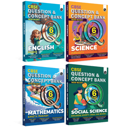 PW CBSE Class 6 New NCERT Concept & Question Bank Science Curiosity, Maths Ganita Prakash, Social Science Exploring Society: India and Beyond, English Poorvi Combo Set of 4 Books For 2026-27 Exam