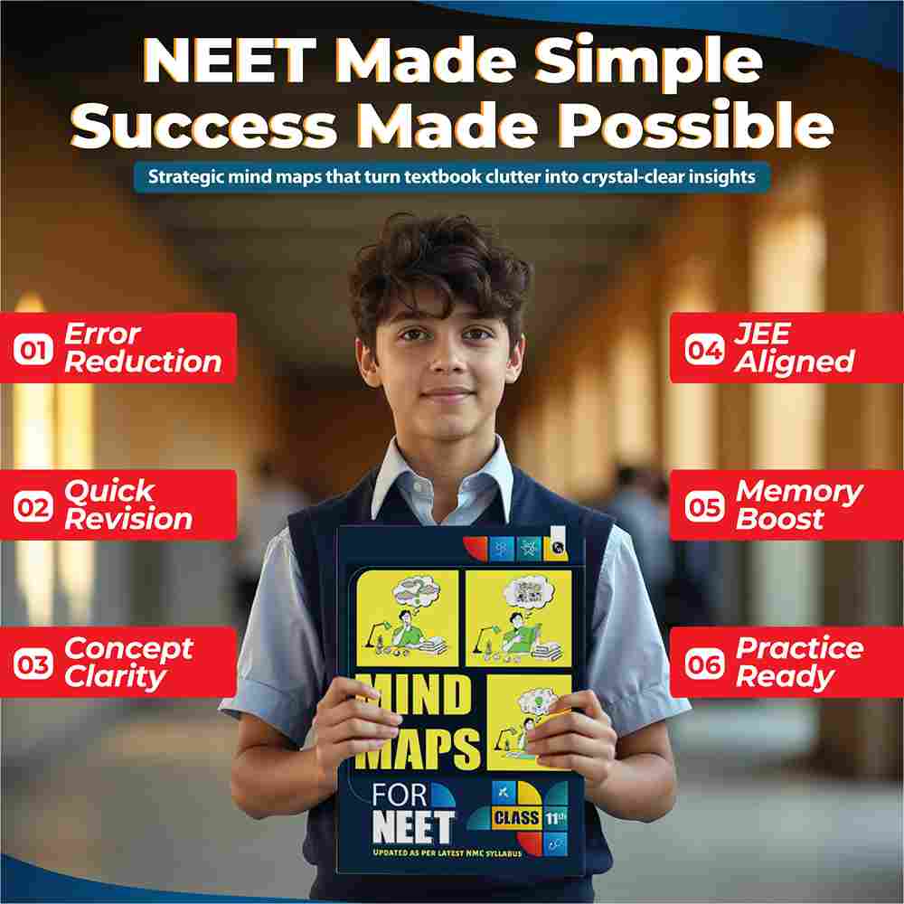 NEET Mind Maps for Class 11th (Paperback) l Complete Coverage of Physics, Chemistry and Biology l Intractive Mind Maps, Important Concept & Formula