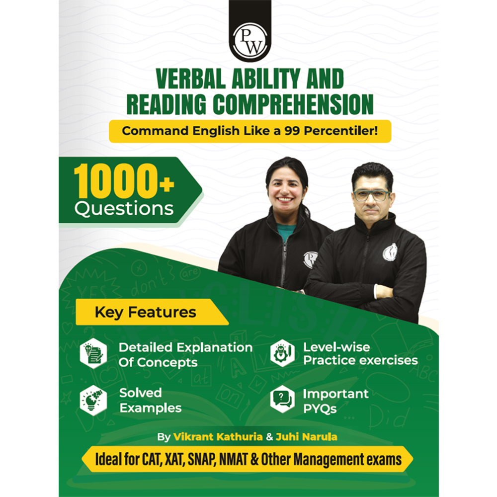 MBAWALLAH Verbal Ability & Reading Comprehension 1000+ Practice Questions By Vikrant Kathuria & Juhi Narula with PYQs, Levelwise Exercises, Solved Examples | Ideal for CAT & OMETs