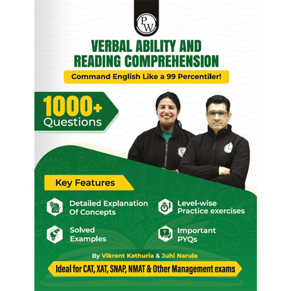 MBAWALLAH Verbal Ability & Reading Comprehension 1000+ Practice Questions By Vikrant Kathuria & Juhi Narula with PYQs, Levelwise Exercises, Solved Examples | Ideal for CAT & OMETs