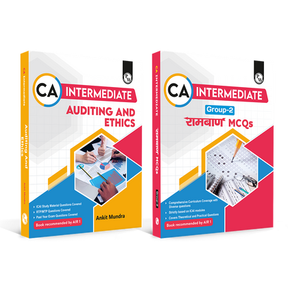 CA Intermediate Auditing & Ethics By Ankit Mundra and Ramban MCQ Group 2 Combo Set of 2 Books For Jan 2027 Attempt