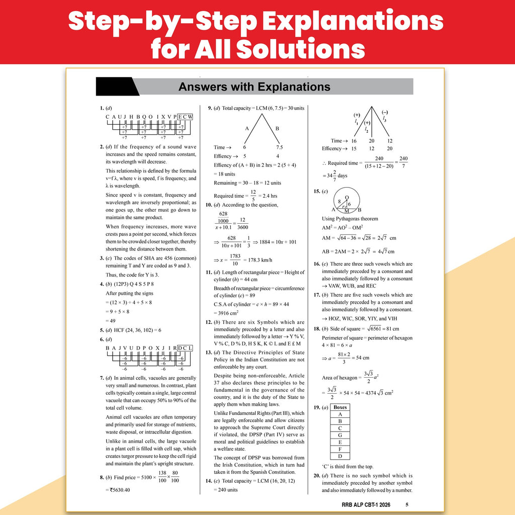 All in one RRB Assistant Loco Pilot (ALP) CBT-1 Book 2026 | Chapterwise Theory and Exercises | 20 Previous Solved Papers 2026, 2024 & 2018 (PYQs) and 15 Online CBT Tests