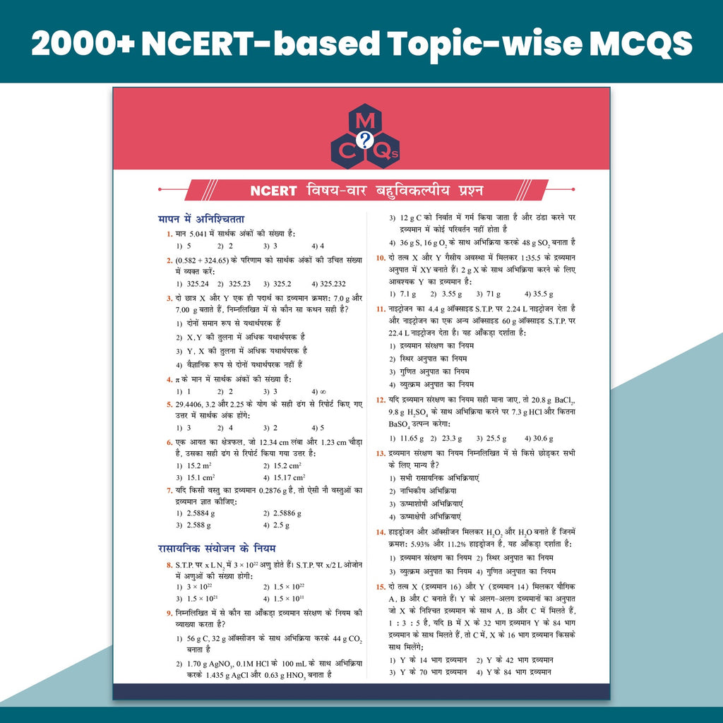 PW Objective NCERT Punch 1.0 Chemistry Hindi For NEET and JEE 2027 By Harsh Tyagi, Mohan Singh, Pep Singh | 5571+ NTA Based MCQs For End Time Preparation