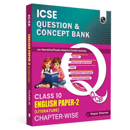 PW ICSE Class 10 Question & Concept Bank English Paper 2 (Literature) for 2027 | Chapterwise & Topicwise By Nupur Sharma | Narrative/ Poetic Sketch & Devices | Important Practice Questions