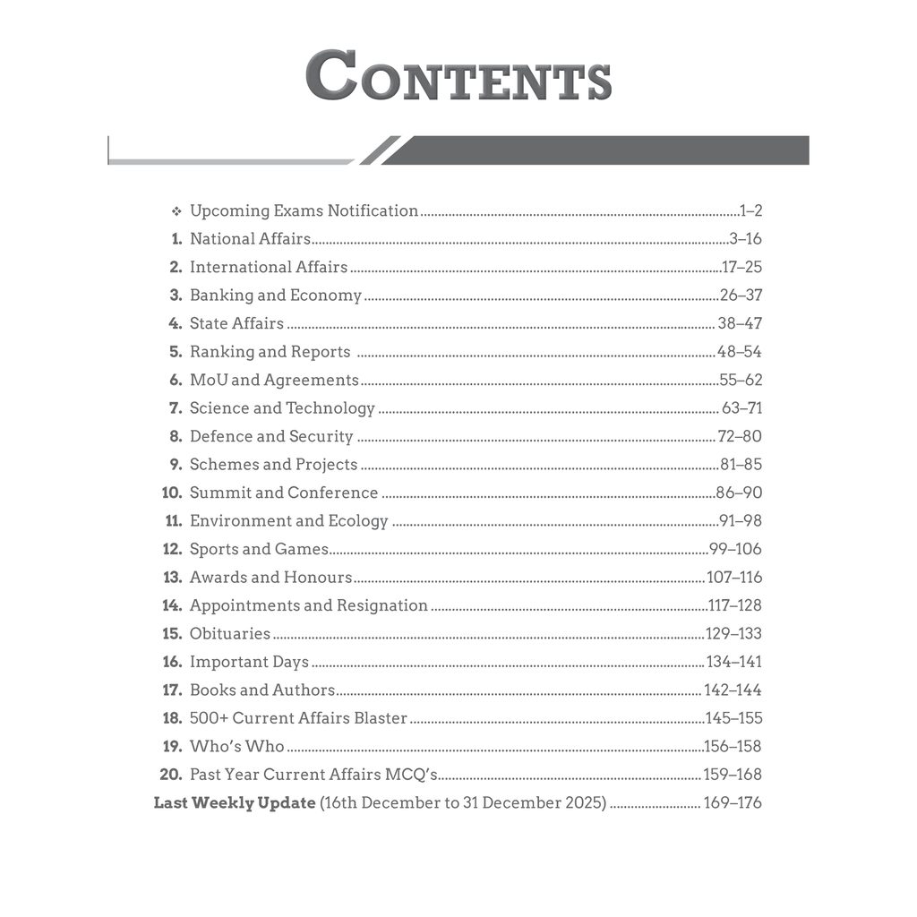 Half Yearly Current Affairs Magazine Vol. 2 July to December 2025 By Krati Singh | For SSC, Banking, Teaching, Railway, Defence and Other Competitive Exams 2026-27 English Edition