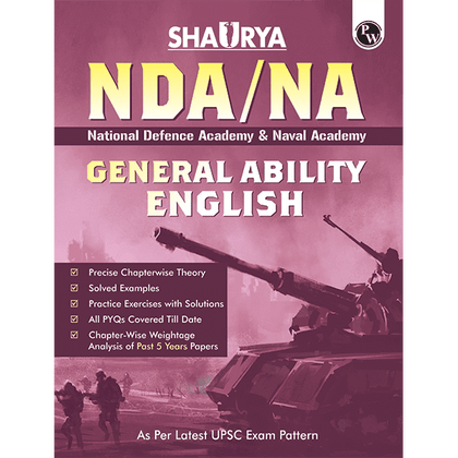 Shaurya NDA/NA General Ability English Book with Latest 2024 Solved Paper | National Defence Academy & Naval Academy Entrance Examination For 2024-25