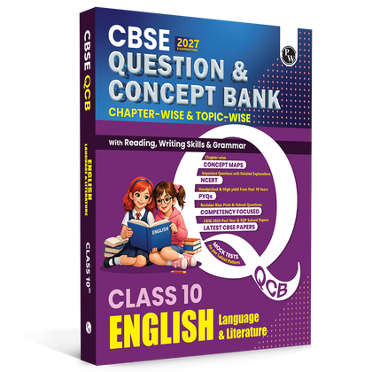 PW CBSE Question & Concept Bank (QCB) Class 10 English Language & Literature Chapter-wise and Topic-wise Solved Questions For 2027 Board Exams with 50% Competency Based Question