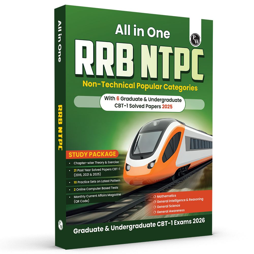 All in One RRB NTPC Graduate & Undergraduate CBT-1 2026 Exams l Chapterwise Theory, Short Tricks and Exercises l 21 Past Year Papers (PYQs) 2016, 2021 & 2025 with 10 Practice Sets