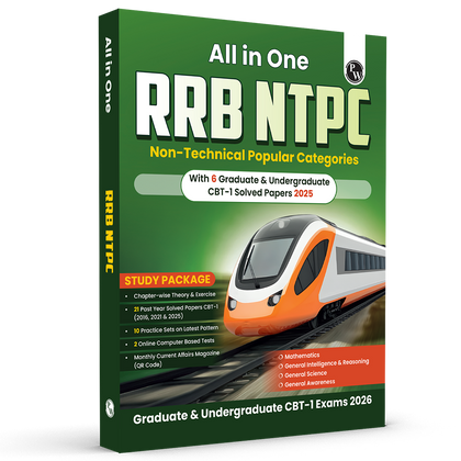 All in One RRB NTPC Graduate & Undergraduate CBT-1 2026 Exams l Chapterwise Theory, Short Tricks and Exercises l 21 Past Year Papers (PYQs) 2016, 2021 & 2025 with 10 Practice Sets