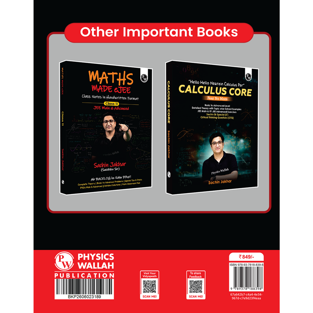 PW Maths Made EJEE Class 12 Handwritten Notes By Sachin Jakhar For JEE Main & Advanced Exams | Complete Theory, PYQ with Detailed Solutions