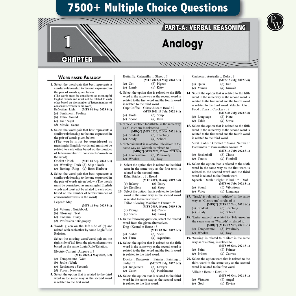 Selection Mantra For SSC MTS Multi Tasking (Non-Technical) Staff 7500+ TCS MCQs Till OCT 2024 l Chapterwise & Typewise PYQs | Reasoning, General Awareness, Maths, English
