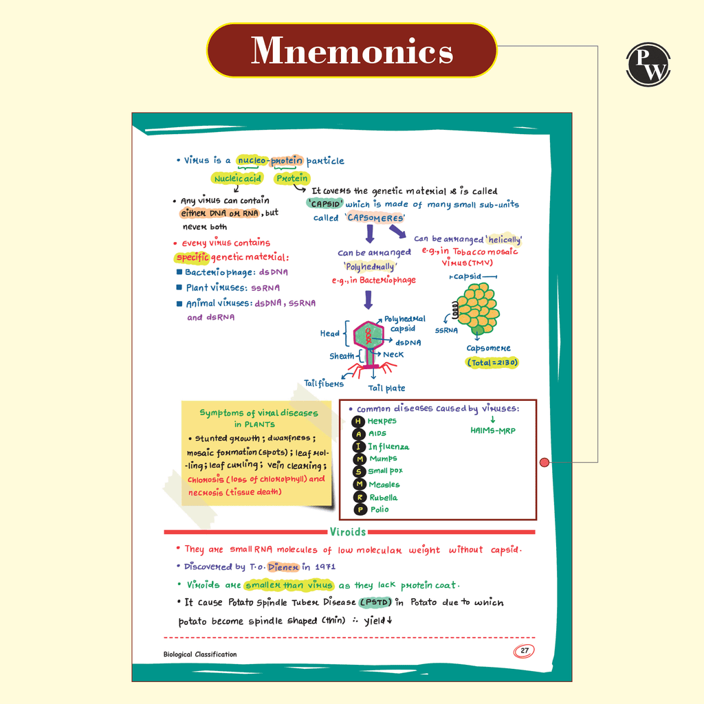 PW Med Easy Handwritten Notes Physics, Chemistry, Botany & Zoology For NEET/JEE and Board Exams 2026-27 | Flowcharts, Formulas, Tips & Tricks, Schematic Diagrams