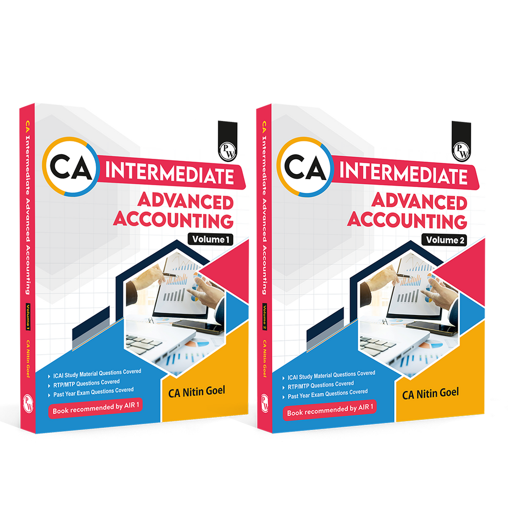 CA Intermediate Advanced Accounting Vol 1 & 2 By CA Nitin Goel Combo Set of 2 Books For May 2027 Exams | Covering Theory, Exercises and Previous Years Questions & Solutions