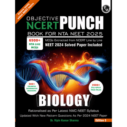 Objective NCERT Punch Biology For NEET 2025 by Dr. Vipin Kumar Sharma Sir l Updated with New Topics and Rationalised As per NMC NEET Syllabus with NEET 2024 Solved Paper