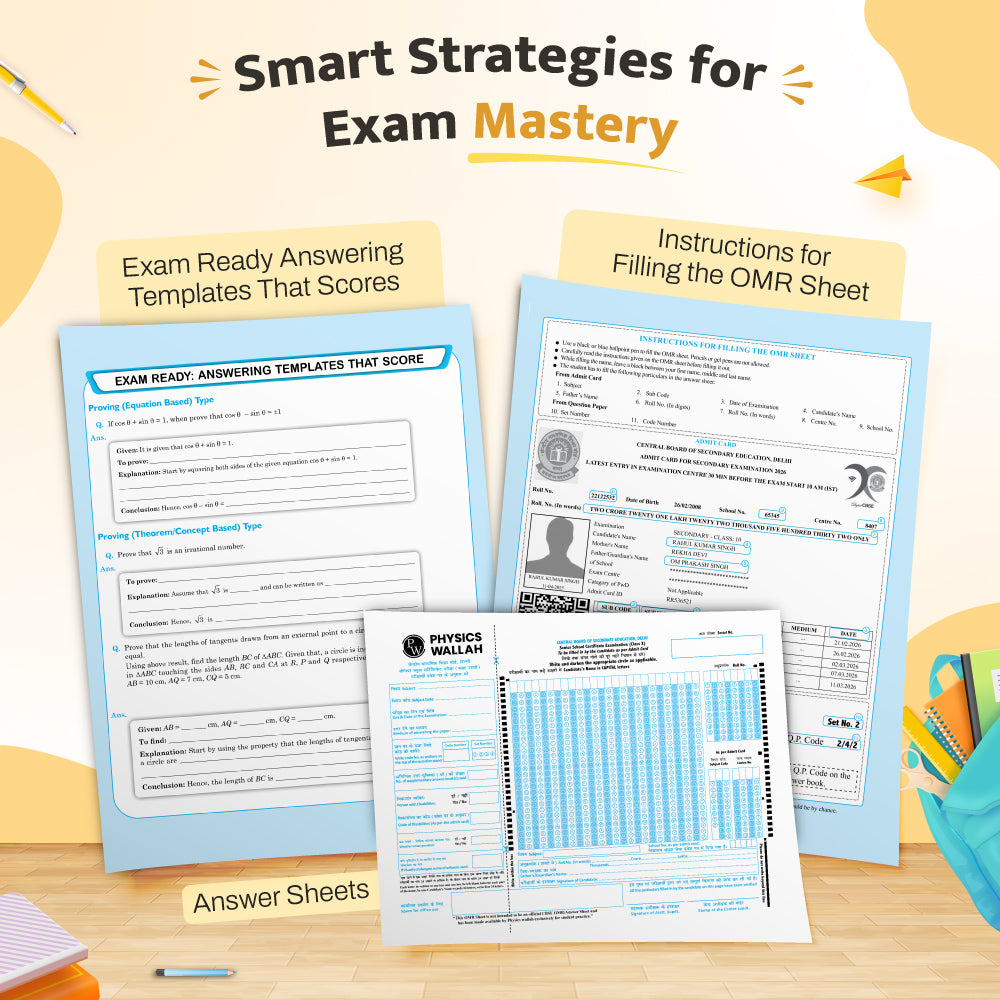 CBSE 15 Sample Question Papers Class 10 Maths (Standard) For 2027 Board Exam (New Pattern) | CBSE Like Question Booklet and Answer Sheets, Marking Stickers, Mind Maps, Most Probable Questions